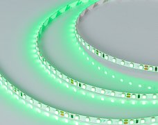 Светодиодная лента RT-A120-5mm 24V Green (9.6 W/m, IP20, 3528, 5m) (Arlight, узкая)