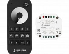INTELLIGENT ARLIGHT Диммер SMART-SET-TRIAC-601-72-DIM-PD-IN Black (230V, 1x1.5A, x4, ПДУ 10кн, 2.4G) (IARL, IP20 Пластик, 5 лет)