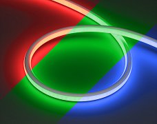 Лента герметичная WAVE-TOP-A240-18x15mm 24V RGB (10 W/m, IP54, 5m, wire x1) (Arlight, Вывод прямой, 3 года)