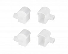 Заглушка WPH-FLEX-0817-SIDE WHITE с отверстием (Arlight, Силикон)
