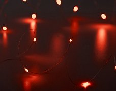 Светодиодная гирлянда ARD-DEW-HOME-2000-CLEAR-20LED-STD Red (1.5V, Battery Pack, Cork) (Ardecoled, IP20)