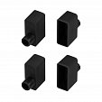 Заглушка WPH-FLEX-0616-SIDE BLACK с отверстием (Arlight, Силикон)