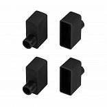 Заглушка WPH-FLEX-0616-SIDE BLACK с отверстием (Arlight, Силикон)