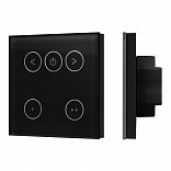 INTELLIGENT ARLIGHT Сенсорная панель SMART-TRIAC-601-11 Черная (230V, 1.5A, TUYA Wi-Fi, 2.4G) (IARL, IP20 Пластик, 5 лет)