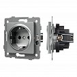 Механизм электрической розетки SCT-MEU1-PL-GR-V (250V, 16A) (Arlight, -)