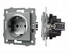 Механизм электрической розетки SCT-MEU1-PL-GR-V (250V, 16A) (Arlight, -)