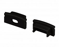 Заглушка LINE-1708 BLACK с отверстием (Arlight, Пластик)