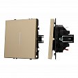 ARL NOBE Выключатель 1 кл подсветка софт-тач золотой песок SWT-MK01-SFPL-L-GD (250V, 10A) (Arlight, -)