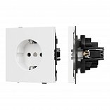 Механизм электрической розетки SCT-TENDO-MEU1-PL-WH (230V, 16A) (Arlight, Белый)