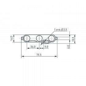 Модуль герметичный ARL-BEST2835-3-1.5W-12V Cool 160deg (Arlight, Закрытый)