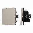 ARL NOBE Выключатель перекрёстный 1 кл софт-тач кашемир SWT-MKX1-SFPL-CA (250V, 10A) (Arlight, -)