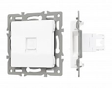 Механизм компьютерной розетки SCT-MPC1-PL-WH (RJ-45, CAT6) (Arlight, -)