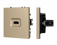 ARL NOBE Розетка HDMI софт-тач золотой песок SCT-MHD1-SFPL-GD (Arlight, -)