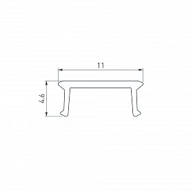 Экран COMFORT10-V-FANTOM-2000 OPAL (Arlight, Пластик)