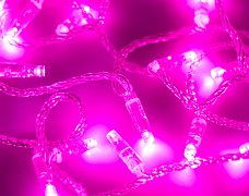Светодиодная гирлянда ARD-STRING-CLASSIC-10000-CLEAR-100LED-FLASH PINK (230V, 7W) (Ardecoled, IP65, 1 год)