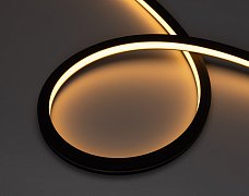 Лента герметичная NOVA-TOP-BLACK-A120-16x15mm 24V Warm2700 (10 W/m, IP67, 2835, 5m, wire x2) (Arlight, Вывод боковой, 5 лет)