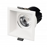 Светильник MS-FLOW-BUILT-S85x85-6W Day4000 (WH, 15 deg, 230V) (Arlight, IP20 Металл, 5 лет)