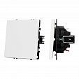 ARL NOBE Выключатель 1 кл софт-тач белый кварц SWT-MK01-SFPL-WH (250V, 10A) (Arlight, -)