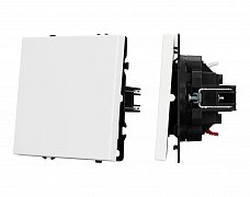 ARL NOBE Выключатель 1 кл софт-тач белый кварц SWT-MK01-SFPL-WH (250V, 10A) (Arlight, -)