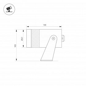 Прожектор ALT-SPARK-ZOOM-R61-12W Warm3000 (Графит, 15-36 deg, 230V) (Arlight, IP67 Металл, 5 лет)