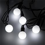 Светодиодная гирлянда ARD-BALL-CLASSIC-D23-10000-BLACK-80LED WHITE (230V, 3.5W) (Ardecoled, IP65)