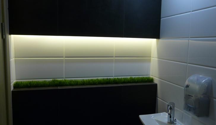 Светодиодное освещение растений в санузле светодиодной лентой Arlight