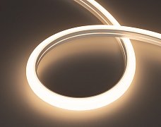Лента герметичная MOONLIGHT-TOP-A140-16x15mm 24V Warm3500 (9.6 W/m, IP65, 2835, 5m, wire x1) (Arlight, Вывод вниз, 3 года)
