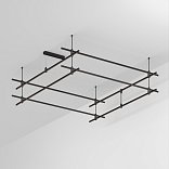 Основание ART-APRIORI-QUADRAT-2-ROD-400-2000x2000 (BK) (Arlight, IP20 Металл, 3 года)