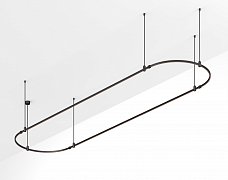 Основание ART-APRIORI-OVAL-ROD-800-4000x1000 (BK) (Arlight, IP20 Металл, 3 года)