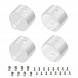 Заглушка WPH-FLEX-D22-360deg WHITE ALU с отверстием (Arlight, Металл)