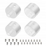 Заглушка WPH-FLEX-D22-360deg WHITE ALU с отверстием (Arlight, Металл)