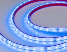 Светодиодная лента герметичная RTW-PFS-A60-11mm 24V Blue (4.8 W/m, IP68, 2835, 5m) (Arlight, 4.8 Вт/м, IP68)