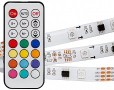 Светодиодная лента SPI-5000SE-5060-30 12V Cx3 RGB-Remote (10mm, 7.2W, IP65) (Arlight, Закрытый, IP65)