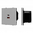ARL NOBE USB Розетка тип A+C софт-тач никель SCT-MUAC-SFPL-FC-IS (65W, QC3) (Arlight, -)