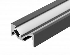 Профиль SL-BEVEL-W21-2000 ANOD BLACK (Arlight, Алюминий)