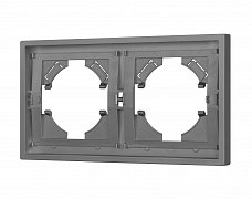 Рамка пластиковая FRM-TENDO-PL-2-GR (Arlight, Графитовый)