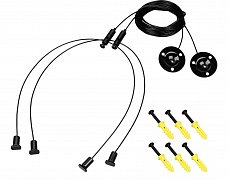 Подвес LINE-6070 2x4m Set BLACK (Pad 9x2mm) (Arlight, Металл)
