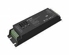 INTELLIGENT ARLIGHT Декодер SMART-DMX512-304-83-RDM-SUF Black (12-48V, 4x8A, Terminal) (IARL, IP20 Металл, 5 лет)