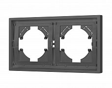 Рамка пластиковая FRM-TENDO-SFPL-2-GR (Arlight, Матовый графитовый)