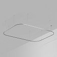 Основание ART-APRIORI-RECTANGLE-SOFT-HANG-4500x3500 (TN) (Arlight, IP20 Металл, 3 года)