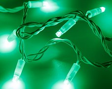 Светодиодная гирлянда ARD-STRING-CLASSIC-10000-WHITE-100LED-STD GREEN (230V, 7W) (Ardecoled, IP65)