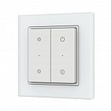 INTELLIGENT ARLIGHT Кнопочная панель SMART-RF-801-22-MULTI белая, квадрат. (3V, стекло, 2.4G) (IARL, IP20 Пластик, 5 лет)