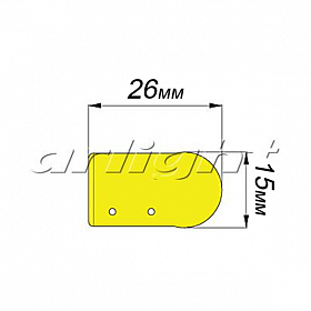 Гибкий неон ARL-CF2835-Classic-220V White (26x15mm) (Arlight, 8 Вт/м, IP65)