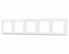 Рамка пластиковая FRM-VERSA-PL-5-WH (Arlight, -)