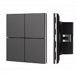 INTELLIGENT ARLIGHT Кнопочная панель KNX-304-23-IN Black (BUS, Frameless) (IARL, IP20 Металл, 2 года)