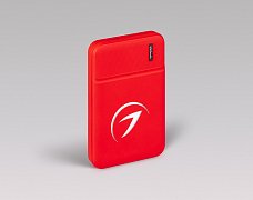 Внешний аккумулятор с подсветкой Skyline 5000mAh красный КРАСН, гравировка 1+0 (Arlight, -)