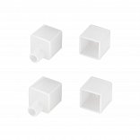 Заглушка WPH-FLEX-1414-TOP WHITE с отверстием (Arlight, Силикон)