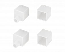 Заглушка WPH-FLEX-1414-TOP WHITE с отверстием (Arlight, Силикон)