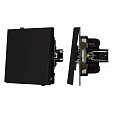 Механизм звонкового выключателя SWT-TENDO-MKR1-SFPL-BK (230V, 10A) (Arlight, Матовый черный)
