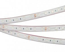 Светодиодная лента RTW 2-5000PGS 24V Green 2x (5060, 300 LED, LUX) (Arlight, 14.4 Вт/м, IP67)